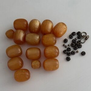 Jewelry Making Kit Chunky Bulky Beads with Metal Spacers